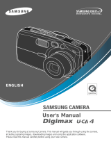 Samsung Digimax U-CA 4 User manual