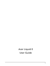 Acer Liquid E Owner's manual