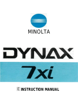 Minolta Dynax 7 User manual