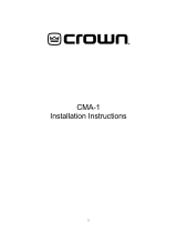 Crown CMA-1 User manual