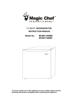 Magic Chef Refrigerator MCBR170WMD and MCBR170BMD User manual