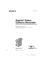 Sony DCR-PC7E Operating instructions