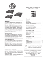 DLS XM20 Owner's manual