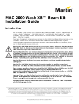 Martin MAC 2000 Wash Installation guide