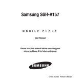 Samsung SGH-A157 User manual