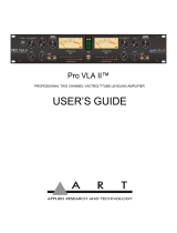 Art Pro VLA II 2-Kanal Röhren Opto-Kompressor User manual