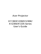 Acer X1235 User manual