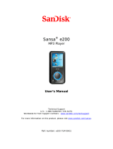Rockbox Sansa e200 Owner's manual