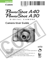 Canon Powerhot A30 Owner's manual