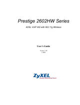ZyXEL ADSL VoIP IAD with 802.11g Wireless 2602HW Series User manual