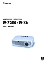 Canon LV-7250 User manual