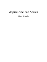 Acer Aspire One Pro Series User manual