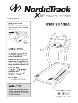 NordicTrack NTL19010.0 Incline Trainer X9i User manual