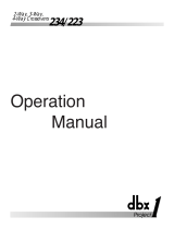 dbx 223 (Project 1) Owner's manual