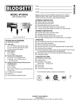 Blodgett MT3855G-G User manual