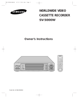 Samsung 5000W - SV - VCR User manual
