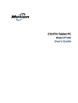 Motion Computing CFT-003 User manual