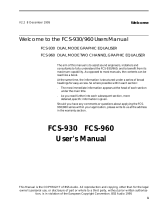 BSS Audio FCS-930 User manual