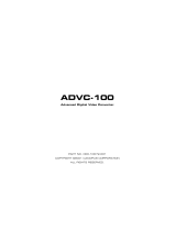 Canopus ADVC-1000 User manual
