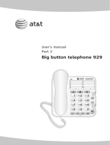 AT&T 929 User manual