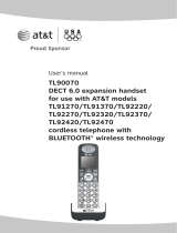 AT&T TL90070 User manual