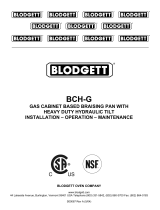 Blodgett BCH-G Operating instructions