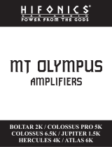 Hifonics MT OLYMPUS SERIES Owner's manual