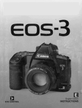 Canon EOS 3 User manual