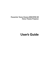 Epson PowerLite Home Cinema 8350 User manual