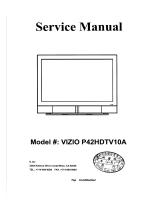 V P42HDTV10A - 42" Plasma TV User manual