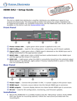 Extron HDMI DA2 User manual