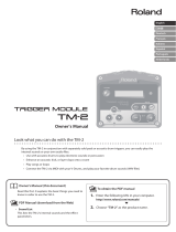 Roland TM-2 Trigger Module User manual