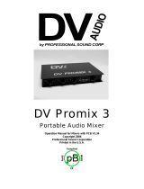 DV Audio DV Promix 1 User manual