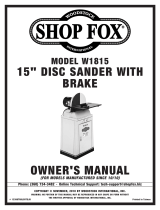 Grizzly SHOP FOX W1815 User manual