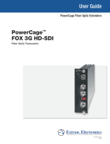 Extron PowerCage FOX 3G HD-SDI User manual