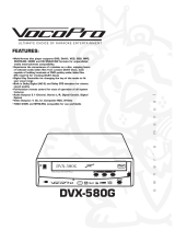 VocoPro DVX-580G User manual