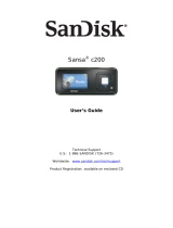 SanDisk Sansa c200 Owner's manual