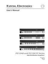 Extron P/2 DA8 User manual