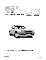 Alfa Romeo 33 Owner's manual