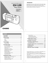 Casio QV-120 User manual