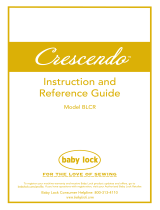 Baby Lock Crescendo BLCR Owner's manual