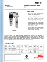 MULTIPLEX Cuno Model 1 BevXpress Water Filtration Systems Specification