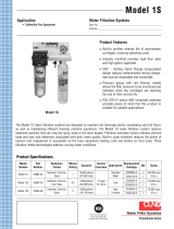 MULTIPLEX Cuno Model 1S Water Filtration System Specification