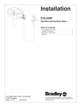 Bradley S19-220P Installation guide