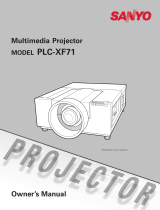 Sanyo PLC-XF70 User manual