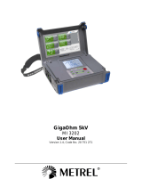 METREL GigaOhm 5kV User manual