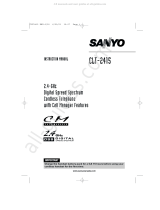 Sanyo CLT-2415 User manual