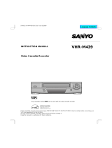 Sanyo VHR-M439 User manual