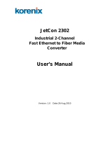 Korenix JetCon 2302 User manual