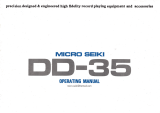 Seiki DD-35 Operating instructions